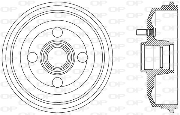 OPEN PARTS Bremžu trumulis BAD9058.40